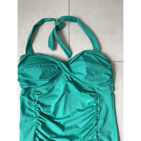 Jantzen Green One Piece Swimsuit - Picture 2 of 8